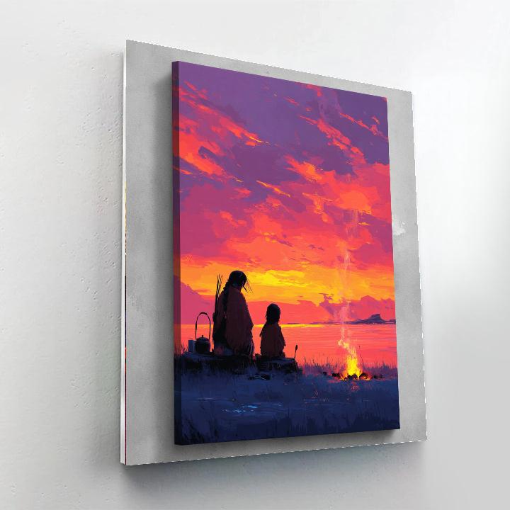 Tender Glows Of Evening Painting Number Kit