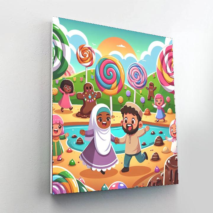 Fabulous Candyland Adventure Painting By Numbers Kit