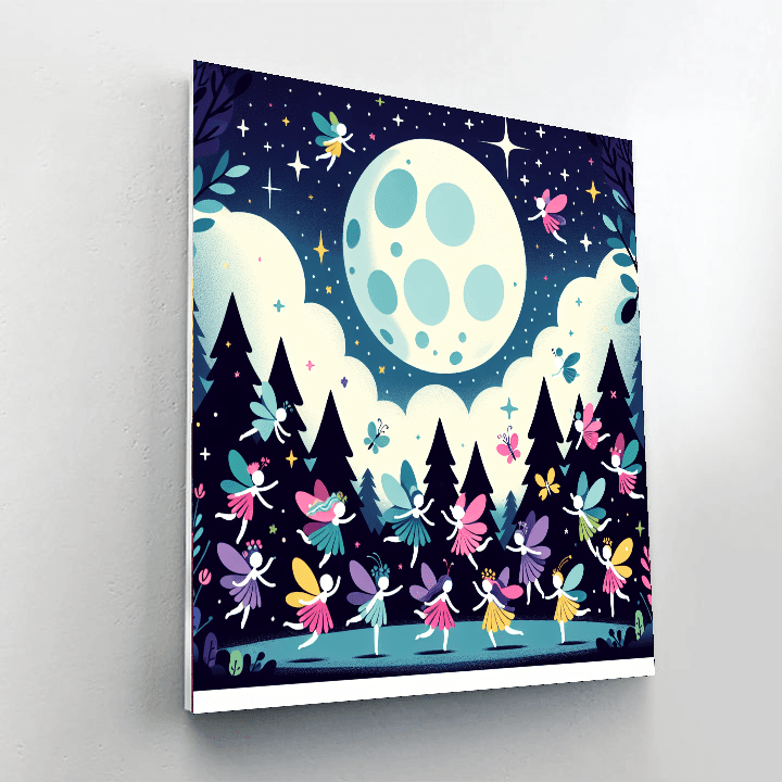 Dancing Fairies Festival Paint By Numbers Art