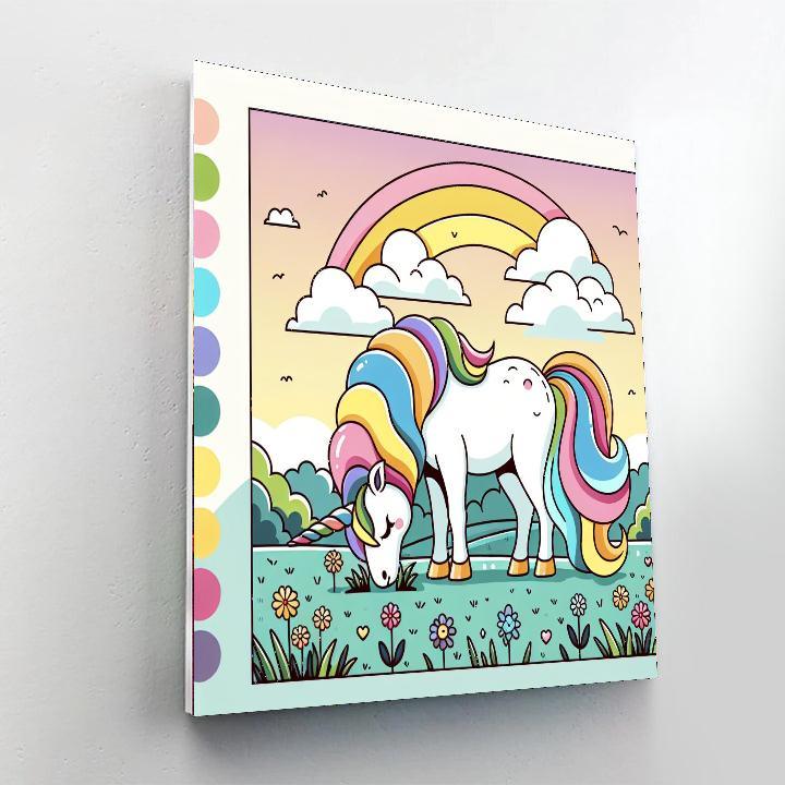 Magic Unicorn's Meadow Paint By Number