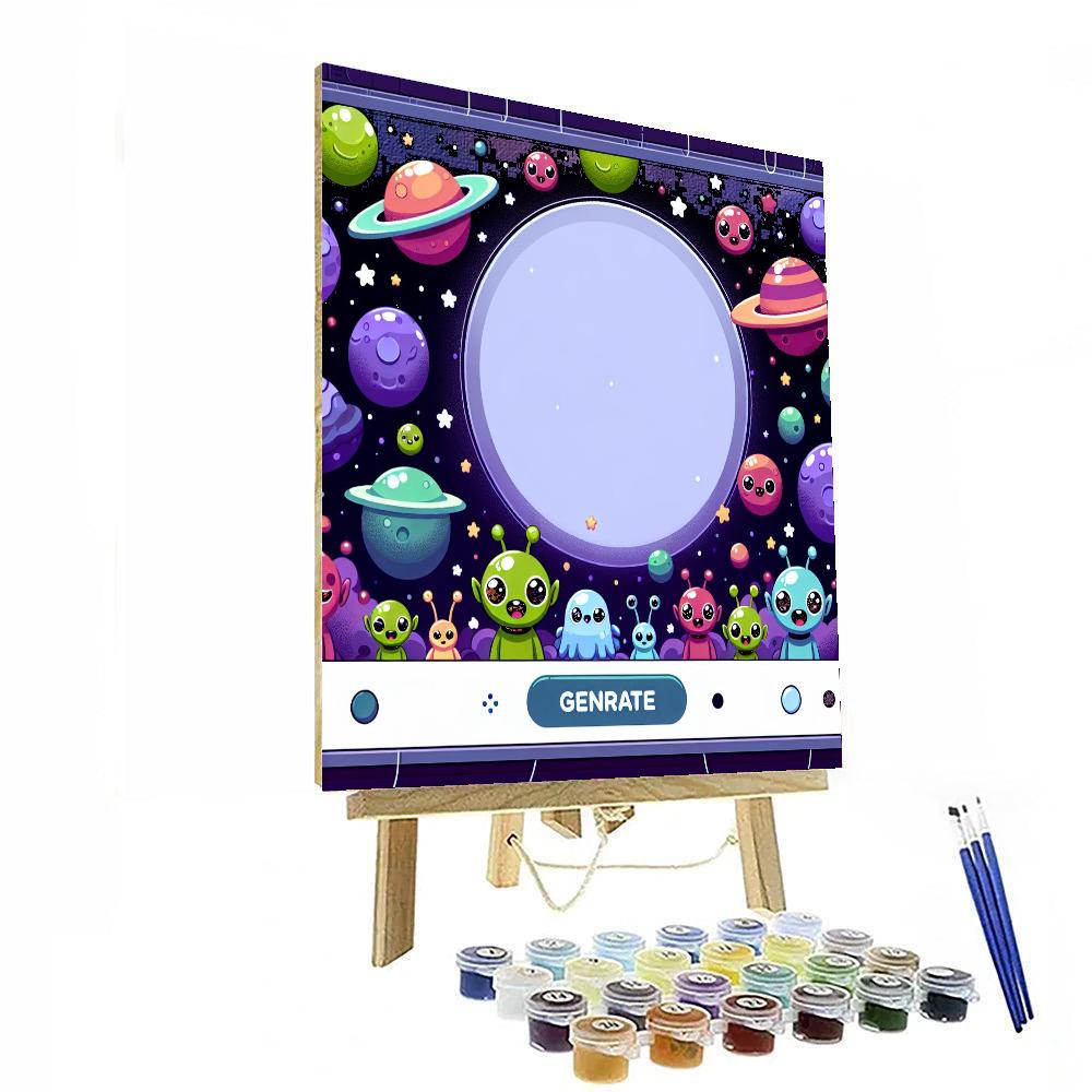 Galactic Galactic Adventure Paint By Numbers Art