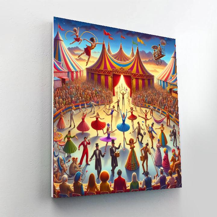 Magical Circus Performance Painting Number Kit