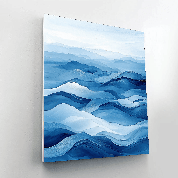 Katsushika Hokusai Inspired Harmonious Waves  Paint By Numbers Kits