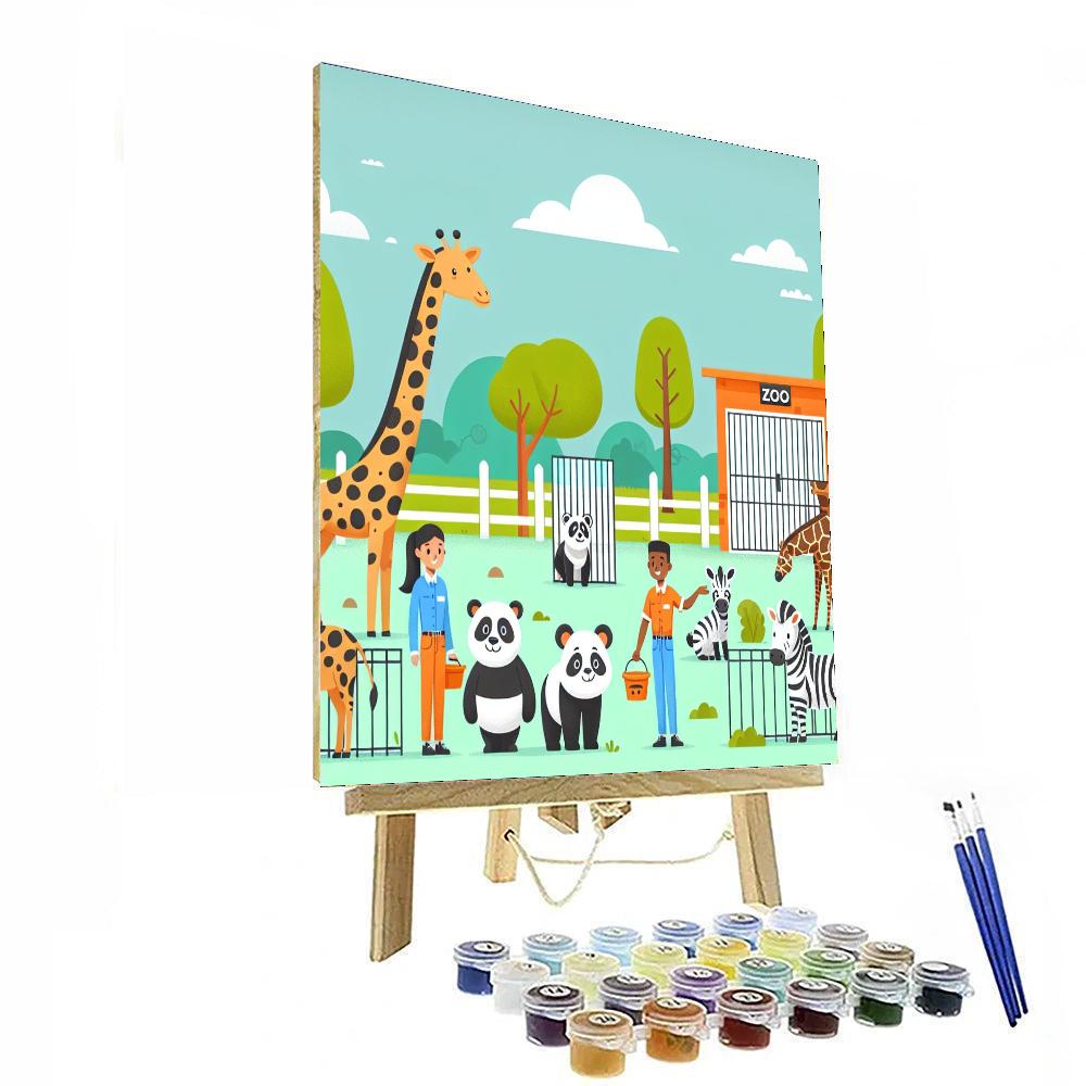 Caring Zoo Numbered Painting Kits