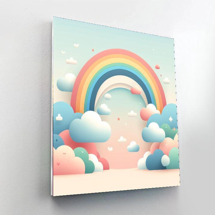 Fluffy Cloud Fantasy Paint By Numbers Art