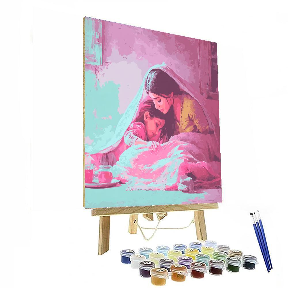 A Mother's Tender Touch Paint By Color