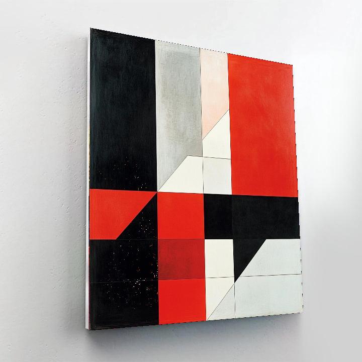 Kazimir Malevich Inspired Metaphysical Forms  Paint By Color