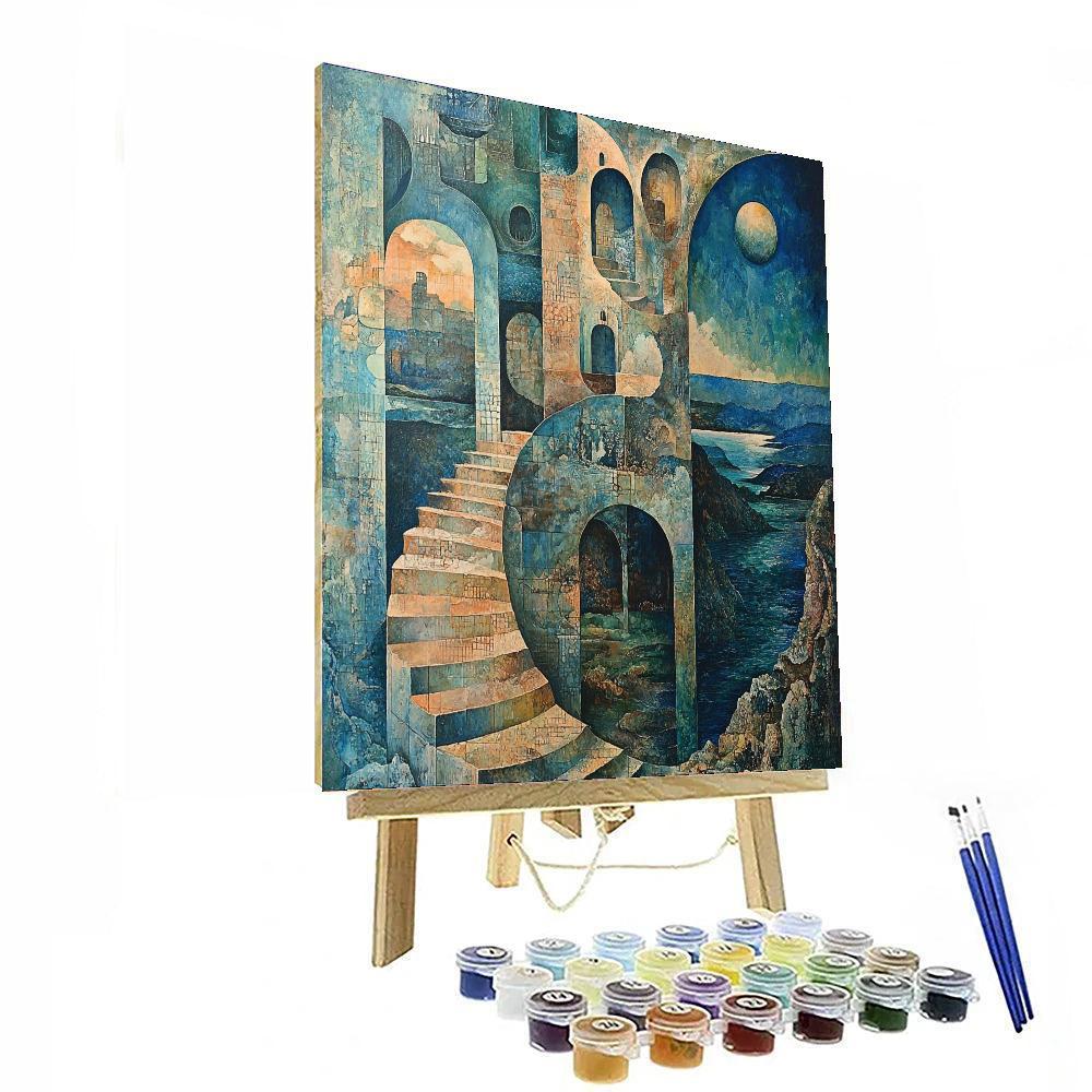 Max Ernst Inspired Dreamscapes Of The Mind  Paint By Numbers Art