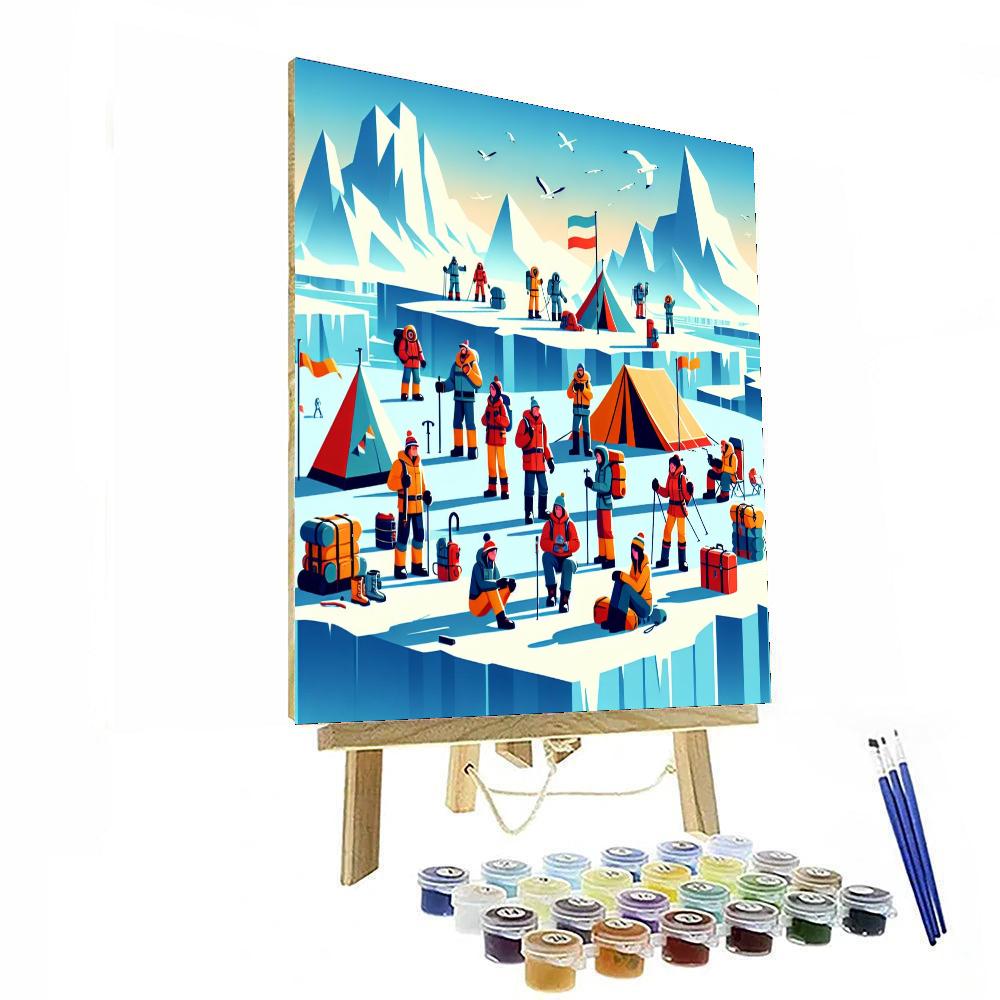 Arctic Explorer's Camp DIY Paint By Numbers