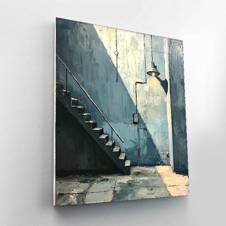 Edward Hopper Inspired Industrial Revolution Remix  Paint By Color