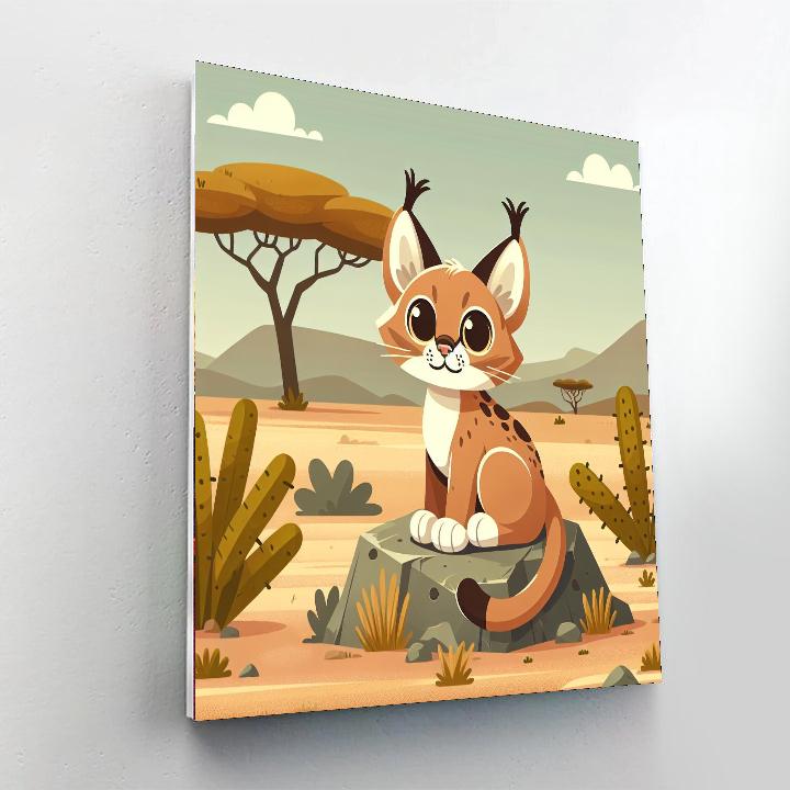 Clever Caracal Paint By Numbers Art