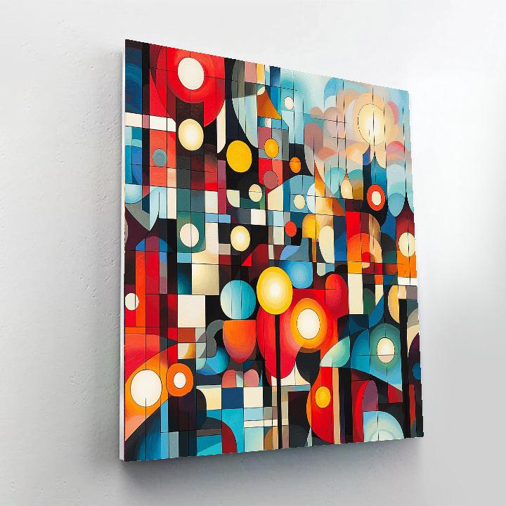Wassily Kandinsky Inspired Abstract Cityscape Vibes  Paint By Numbers Kits