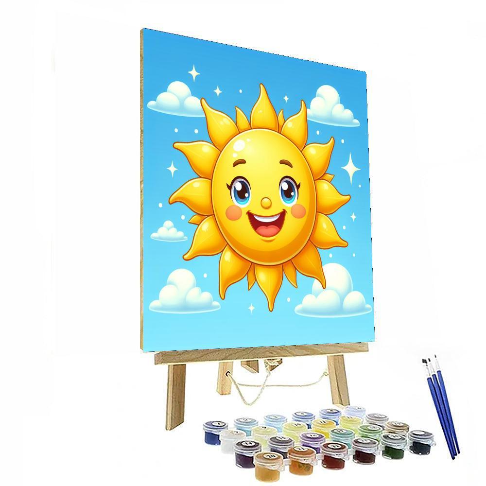 Delightful Sun Paint By Numbers Art