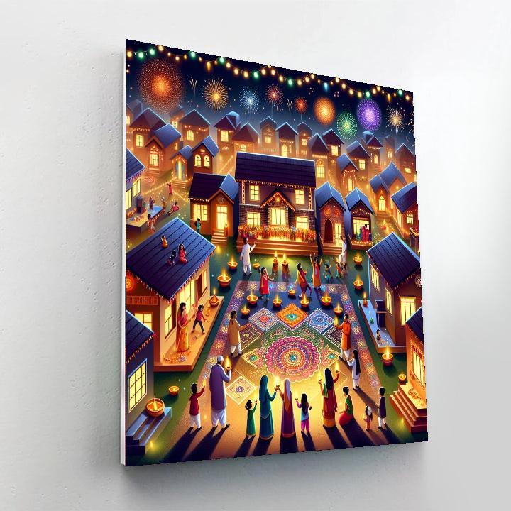 The Festival Of Lights - Diwali - India Paint By Number