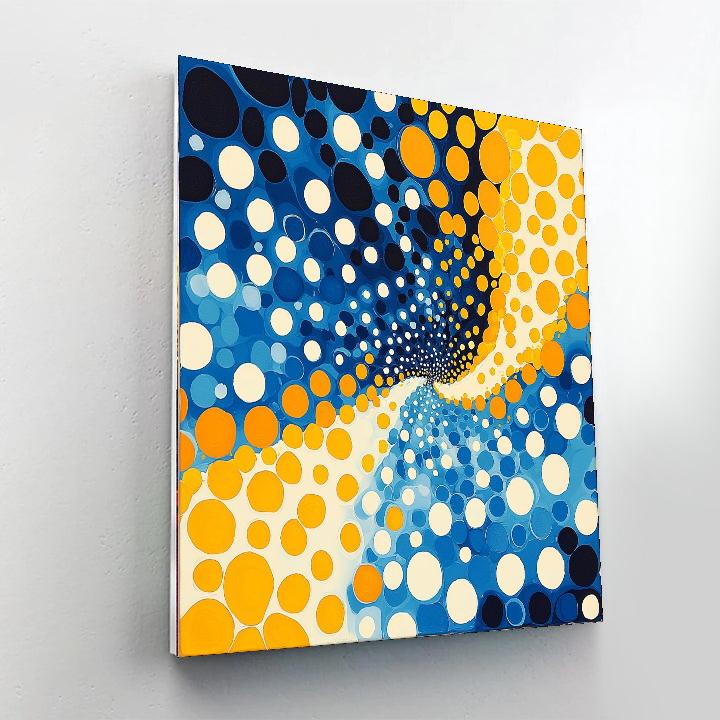 Yayoi Kusama Inspired Cosmic Reverberations  Paint By Numbers