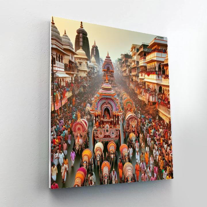 Rath Yatra Festival - India Numbered Painting Kits