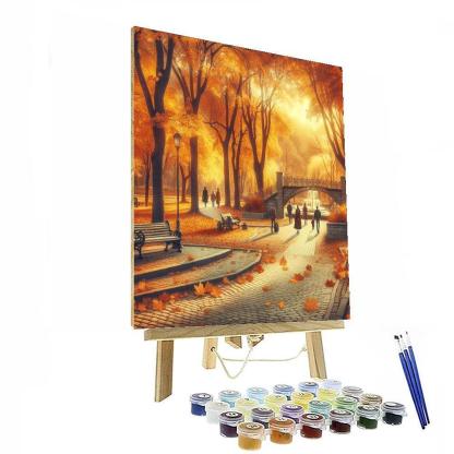Nostalgic Autumn Park Numbered Painting Kits