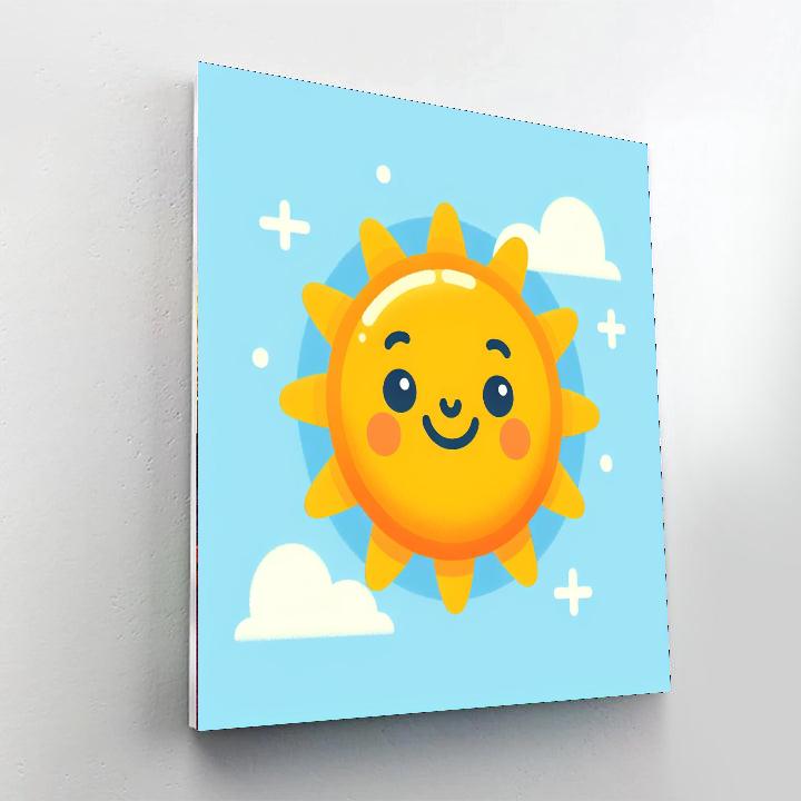 Happy Sun Numbered Painting Kits