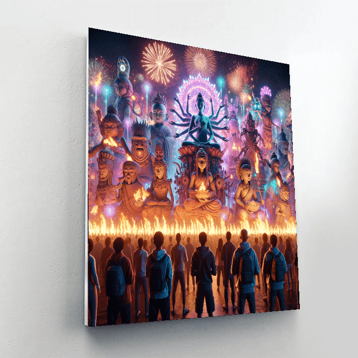 Fallas De Valencia - Spain Numbered Painting Kits