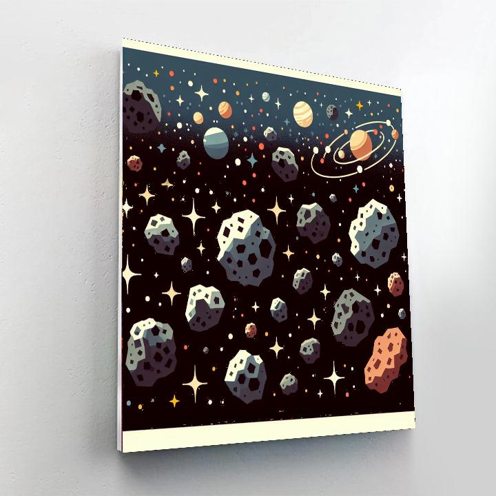 Astounding Asteroids Numbered Painting Kits