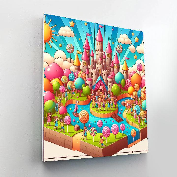 Exploring Candy Castle Paint By Numbers
