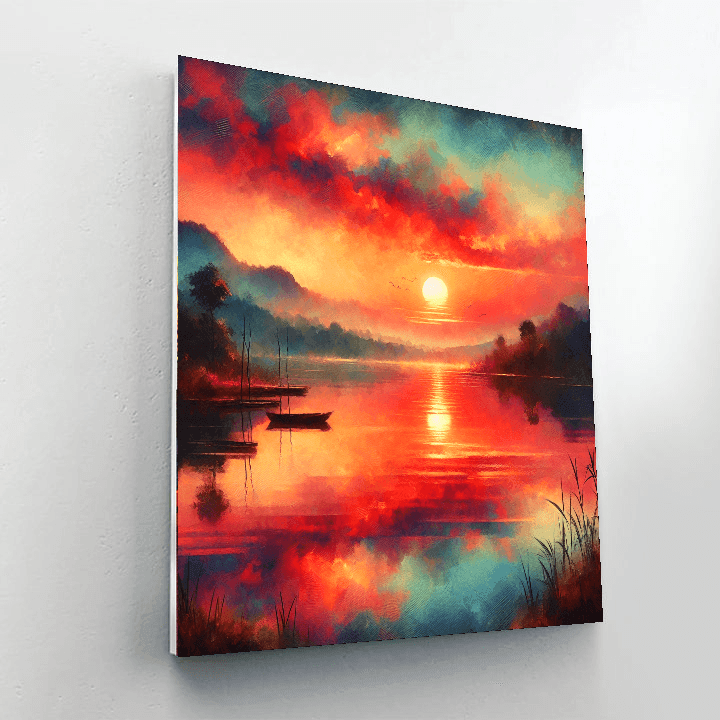Charming Sunset Paint By Color