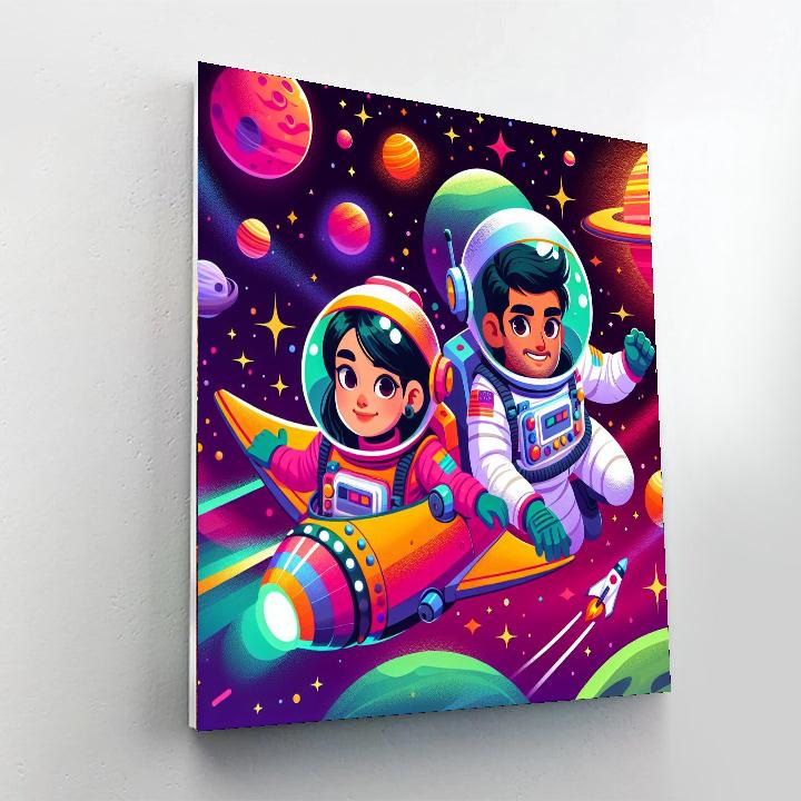 Cosmic Quest To The Stars Painting By Numbers Kit