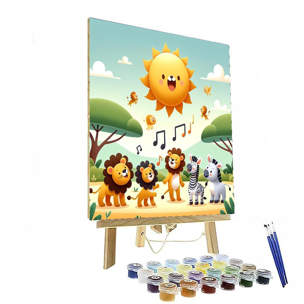 Sunny Savanna Serenade Numbered Painting Kits