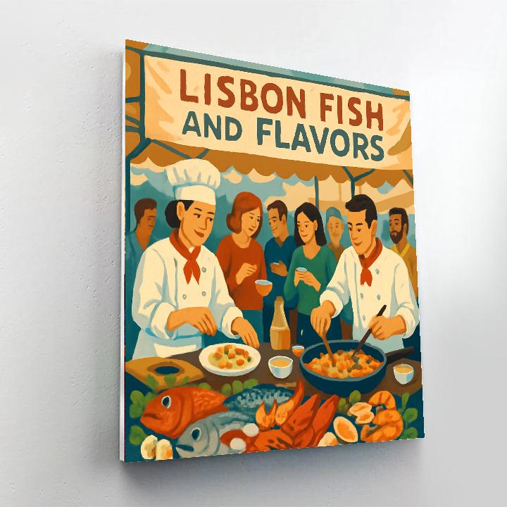 Lisbon Fish And Flavors Festival DIY Paint By Numbers
