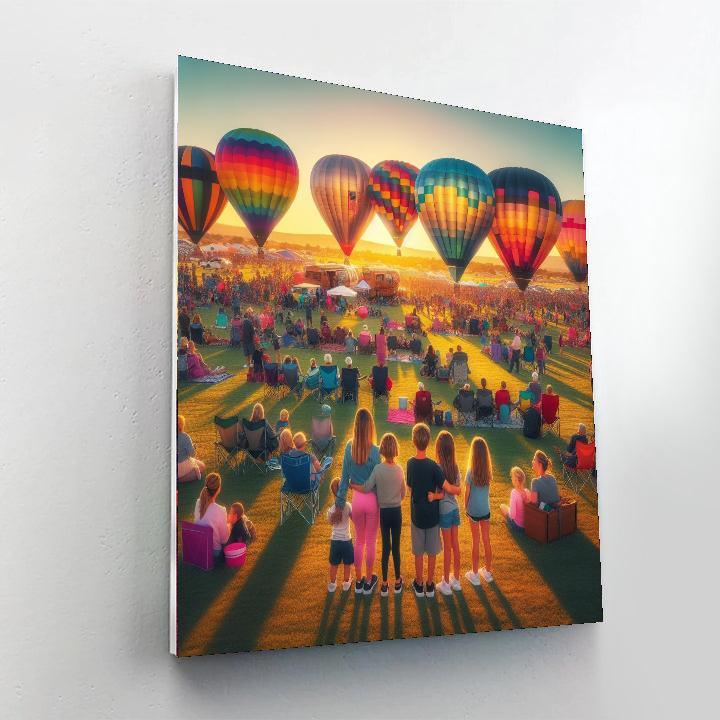 The Great Texas Balloon Race - Longview, Usa Numbered Painting Kits