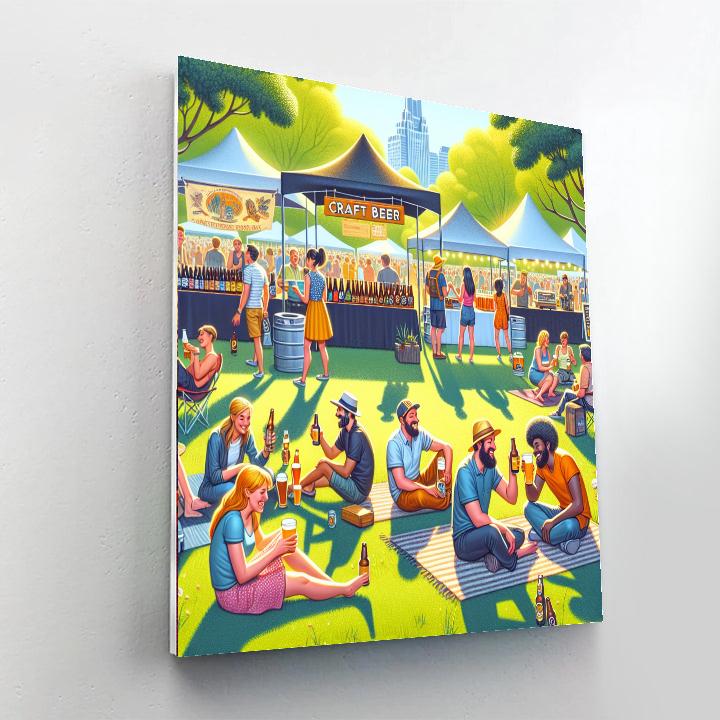 The Great Kiwi Beer Festival - New Zealand Numbered Painting Kits