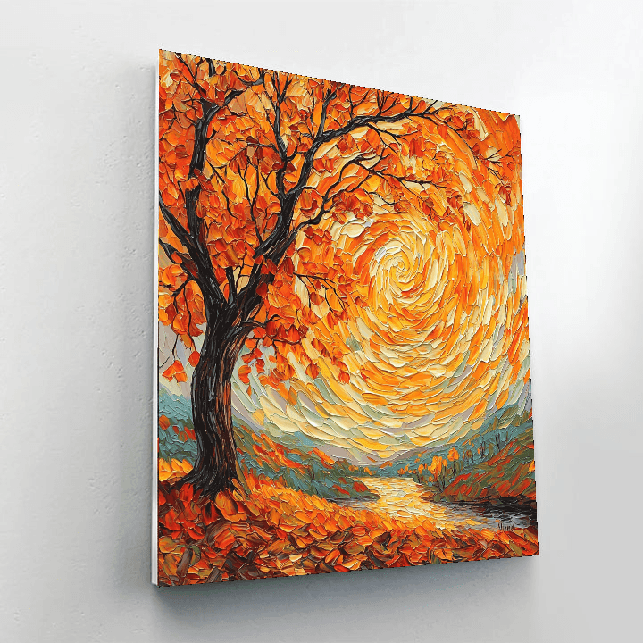 Vincent Van Gogh Inspired Autumn Hues  Paint By Numbers Art
