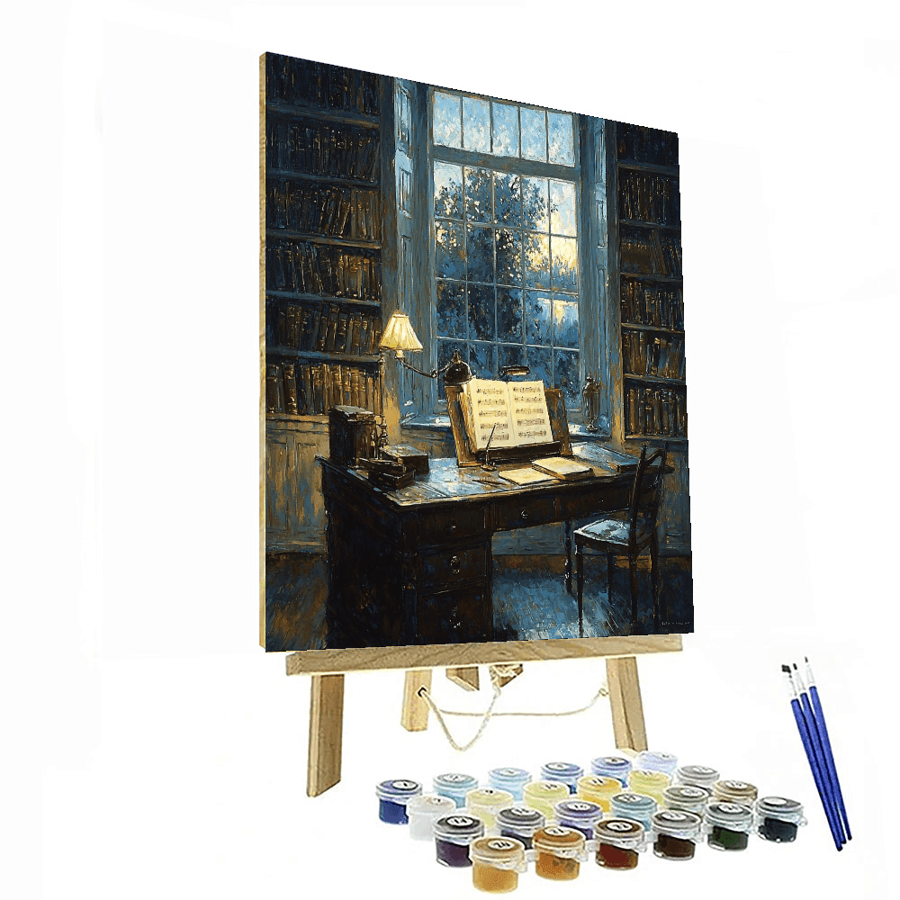Johannes Vermeer Inspired Vermeer's Study In Blue  Painting By Numbers Kit