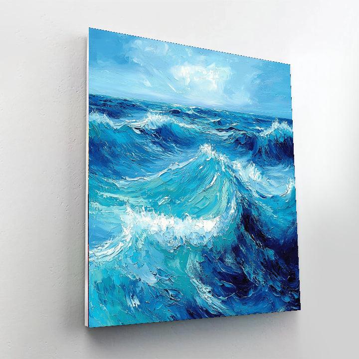 Michelangelo Inspired Ocean's Crescendo  Paint By Numbers