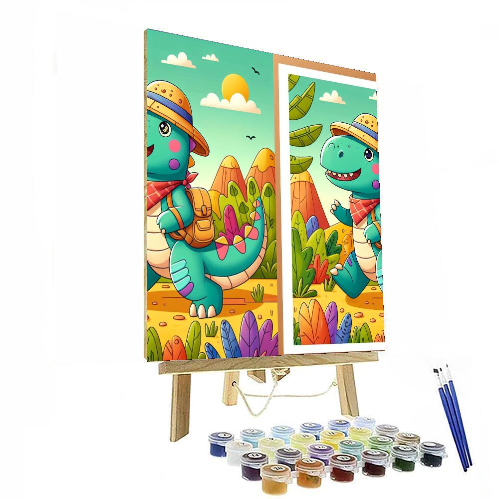 Daring Explorer Dinosaur Numbered Painting Kits