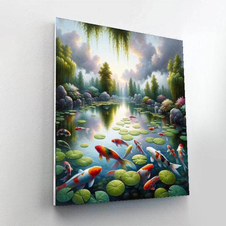 Zen Water Garden Paint By Number