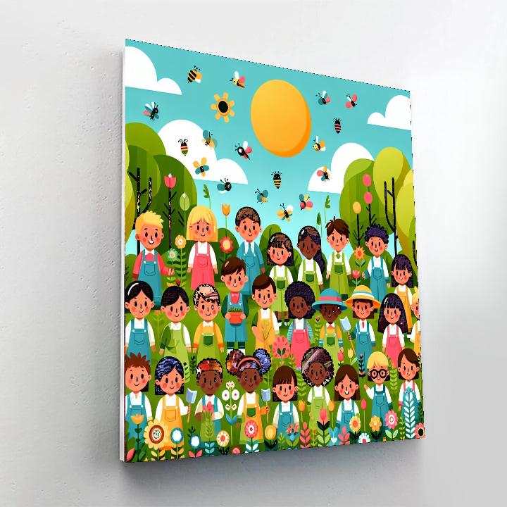 Garden Guardians Number Painting