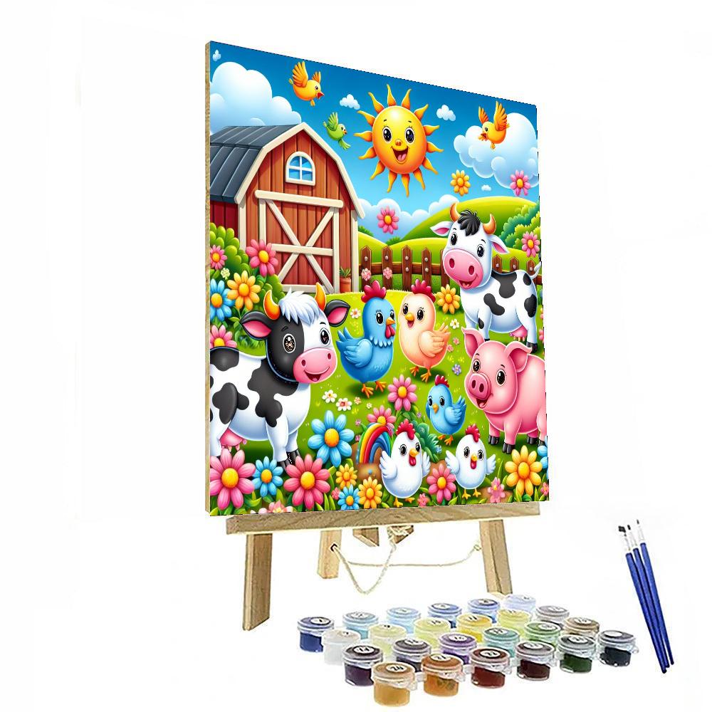 The Joyful Farmyard DIY Paint By Numbers