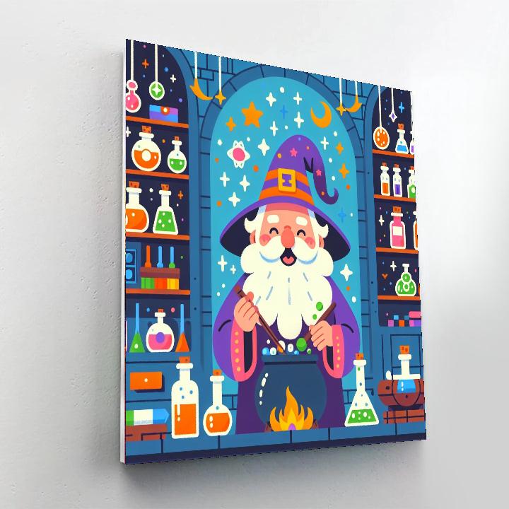Friendly Wizard's Potion Mix Painting By Numbers Kit