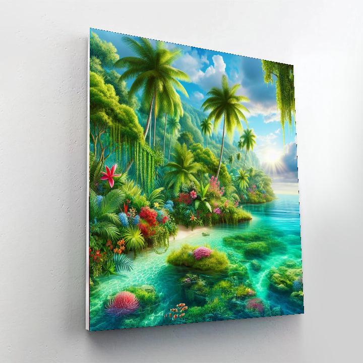 Mystic Island Paradise Painting By Numbers Kit
