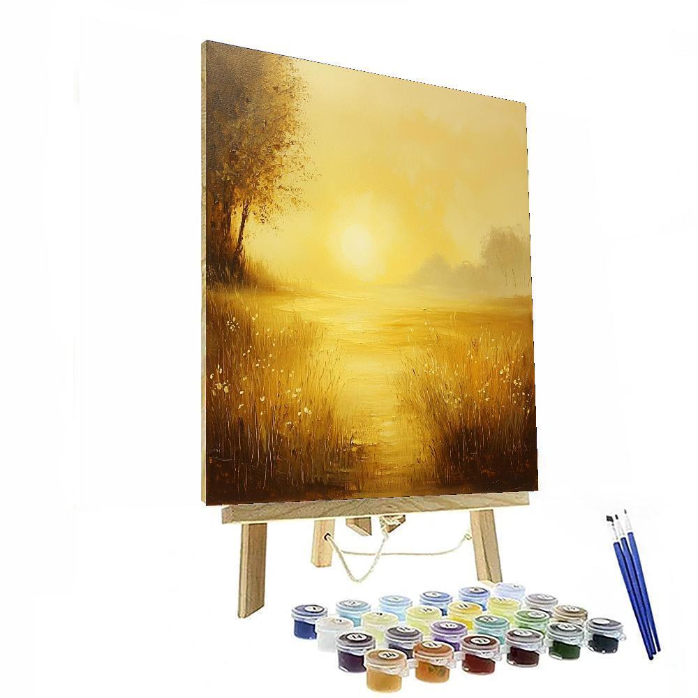 Edgar Degas Inspired Golden Morning Light  Painting Number Kit