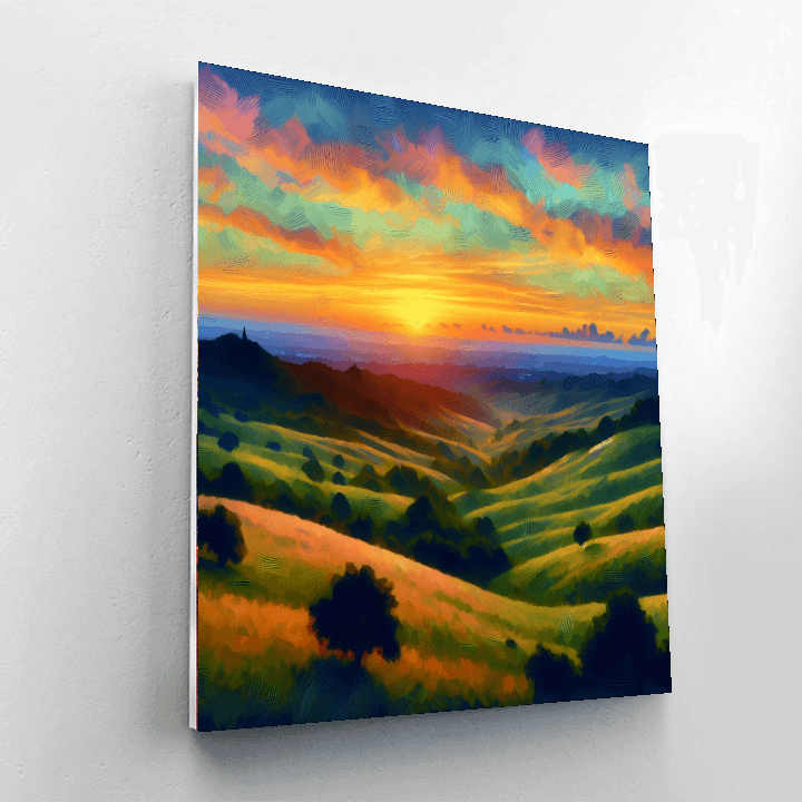 Sunset Dreamscape Number Painting