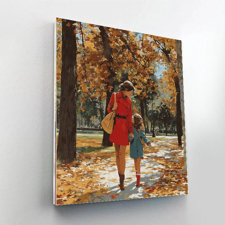 A Stroll Through Time With Mom DIY Paint By Numbers