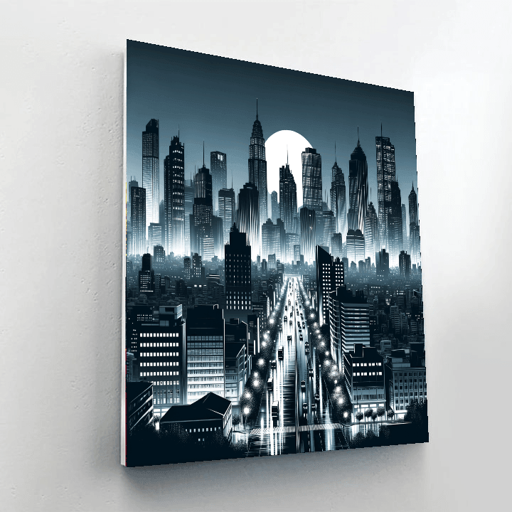 Monochrome Urban Reflection Paint By Color