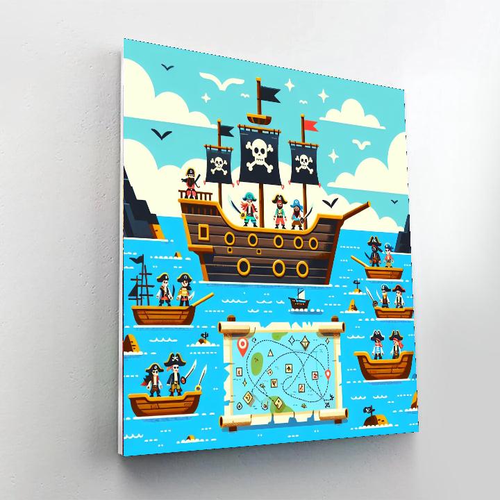 Piratical Sea Voyage Painting By Numbers Kit