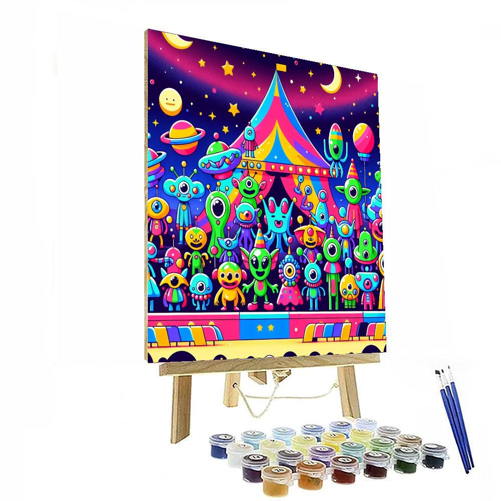 Space Circus Numbered Painting Kits