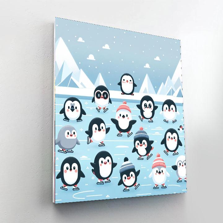 Penguin’s Ice Capade Painting By Numbers Kit