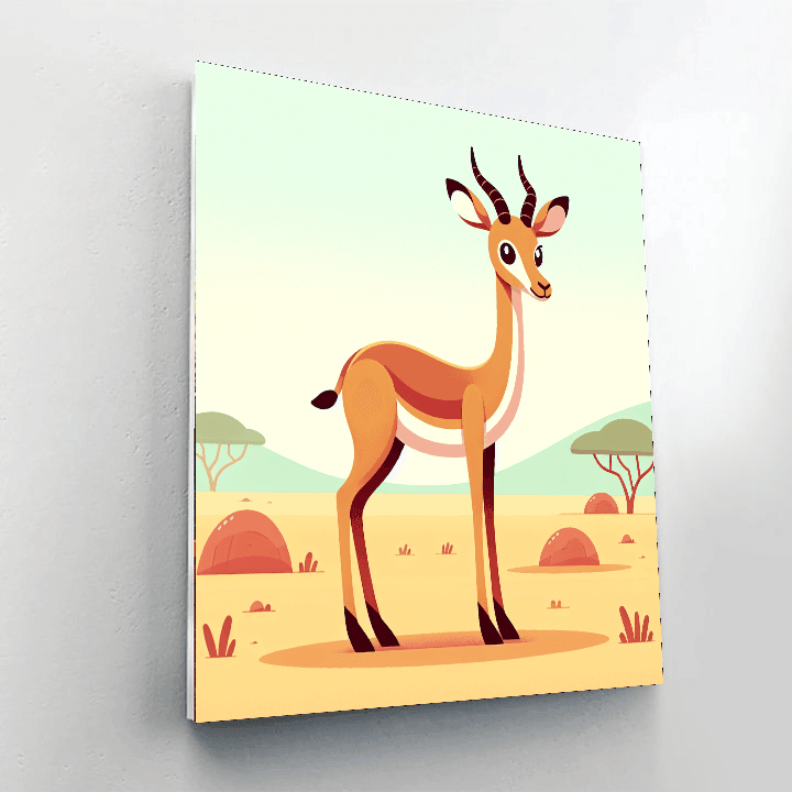 Inquisitive Impala Number Painting