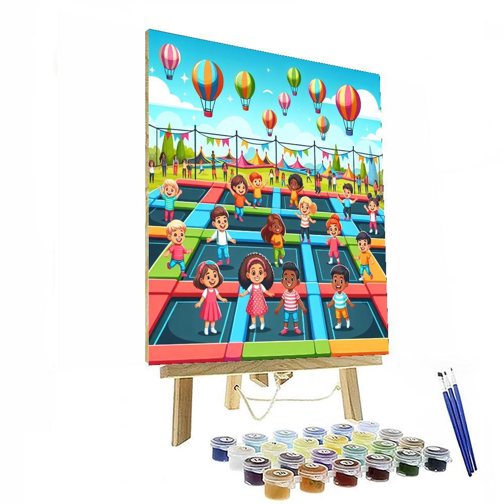 Fun Trampoline Park Paint By Numbers Kits