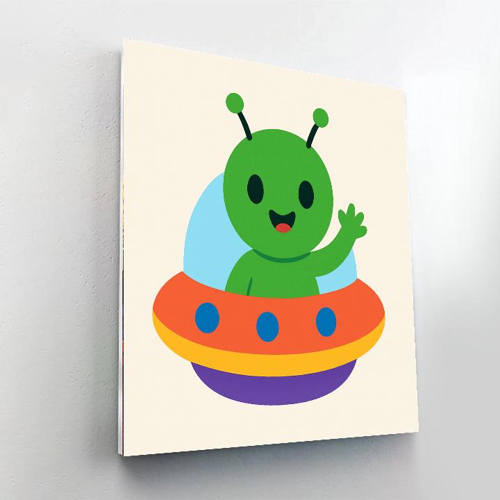 Galactic Alien World Numbered Painting Kits